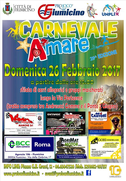 Carnevale a Mare Fiumicino 2017