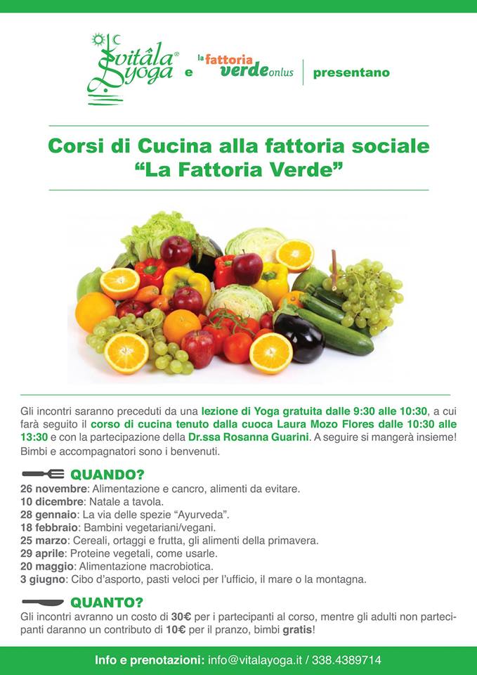 corso cucina fattoria verde