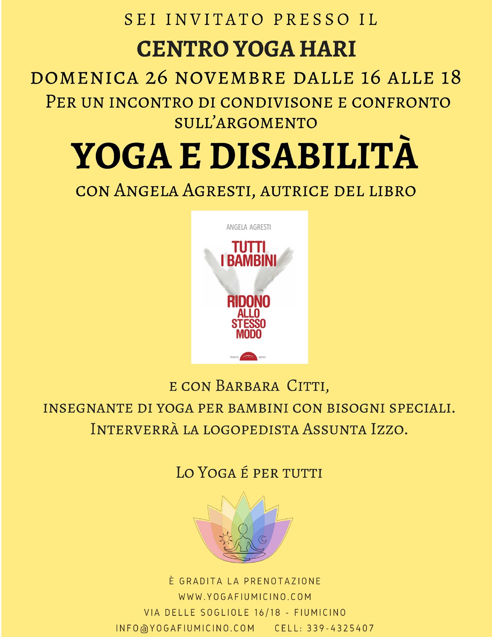 yoga disabilità